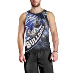 Bulldogs Rugby Men Tank Top Tribal Polynesian Power Art - Lightning Mascot