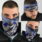 Bulldogs Rugby Neck Gaiter Tribal Polynesian Power Art - Lightning Mascot