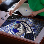 Bulldogs Rugby Puzzle Tribal Polynesian Power Art - Lightning Mascot