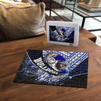Bulldogs Rugby Puzzle Tribal Polynesian Power Art - Lightning Mascot