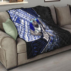 Bulldogs Rugby Quilt Tribal Polynesian Power Art - Lightning Mascot