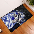 Bulldogs Rugby Rubber Doormat Tribal Polynesian Power Art - Lightning Mascot