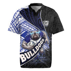 Bulldogs Rugby Rugby Jersey Tribal Polynesian Power Art - Lightning Mascot