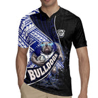 Bulldogs Rugby Rugby Jersey Tribal Polynesian Power Art - Lightning Mascot