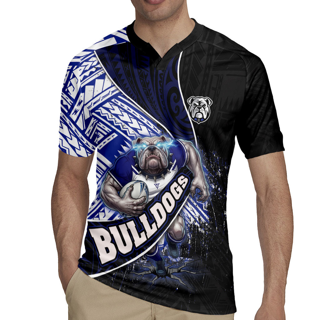 Bulldogs Rugby Rugby Jersey Tribal Polynesian Power Art - Lightning Mascot