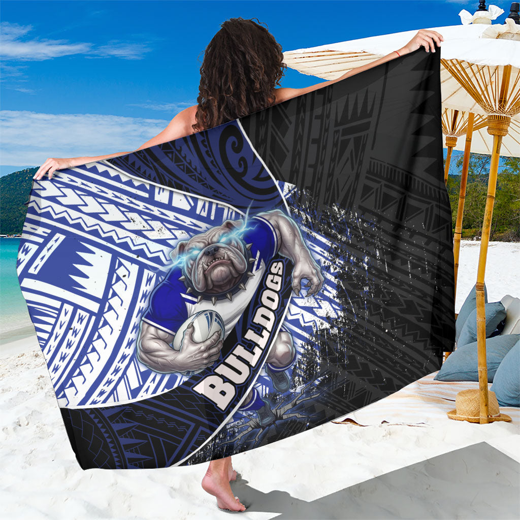 Bulldogs Rugby Sarong Tribal Polynesian Power Art - Lightning Mascot