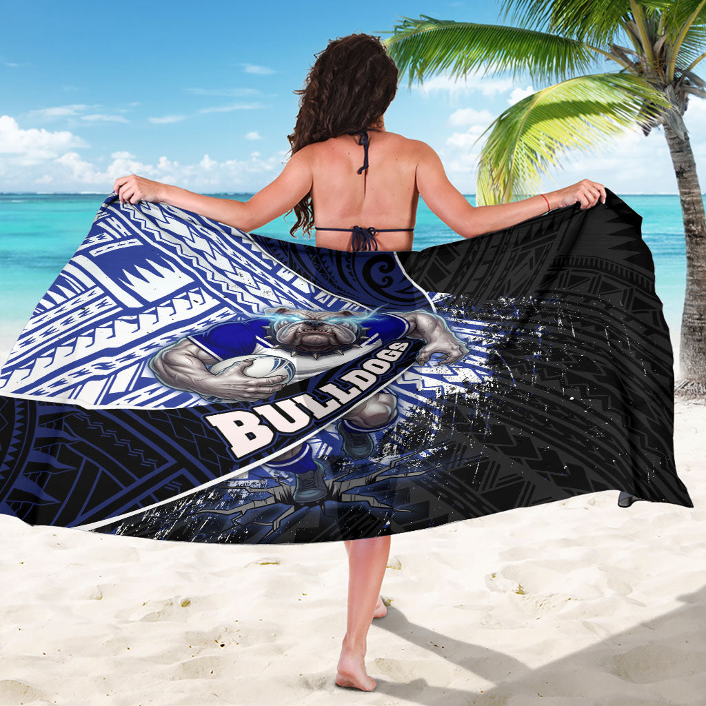 Bulldogs Rugby Sarong Tribal Polynesian Power Art - Lightning Mascot