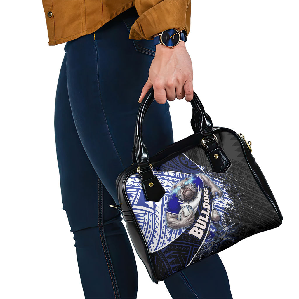 Bulldogs Rugby Shoulder Handbag Tribal Polynesian Power Art - Lightning Mascot