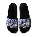 Bulldogs Rugby Slide Sandals Tribal Polynesian Power Art - Lightning Mascot