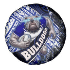 Bulldogs Rugby Spare Tire Cover Tribal Polynesian Power Art - Lightning Mascot