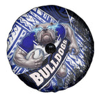 Bulldogs Rugby Spare Tire Cover Tribal Polynesian Power Art - Lightning Mascot