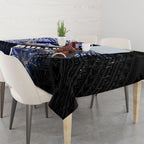 Bulldogs Rugby Tablecloth Tribal Polynesian Power Art - Lightning Mascot