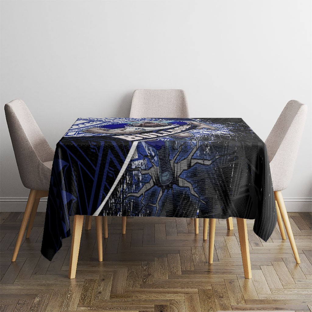 Bulldogs Rugby Tablecloth Tribal Polynesian Power Art - Lightning Mascot