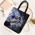 Bulldogs Rugby Tote Bag Tribal Polynesian Power Art - Lightning Mascot