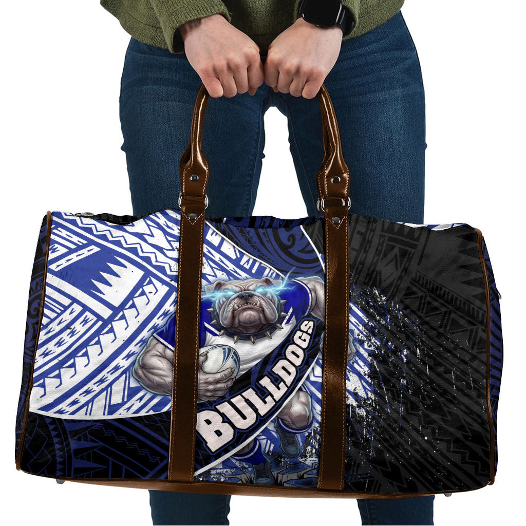 Bulldogs Rugby Travel Bag Tribal Polynesian Power Art - Lightning Mascot