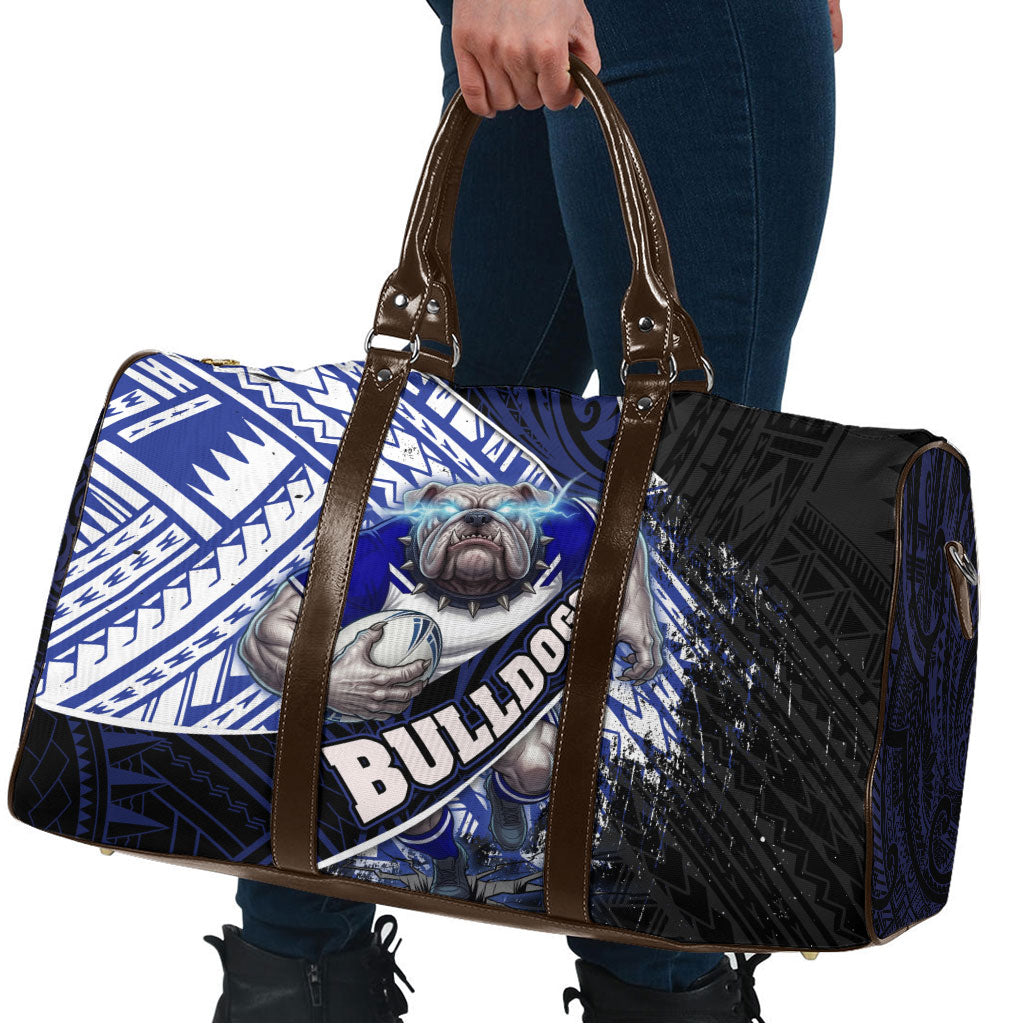 Bulldogs Rugby Travel Bag Tribal Polynesian Power Art - Lightning Mascot