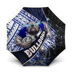 Bulldogs Rugby Umbrella Tribal Polynesian Power Art - Lightning Mascot