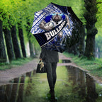Bulldogs Rugby Umbrella Tribal Polynesian Power Art - Lightning Mascot