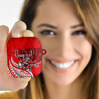 Personalised Dolphins AirPods Case Polynesian Tribal Art Style With Muscular Dolphin Mascot