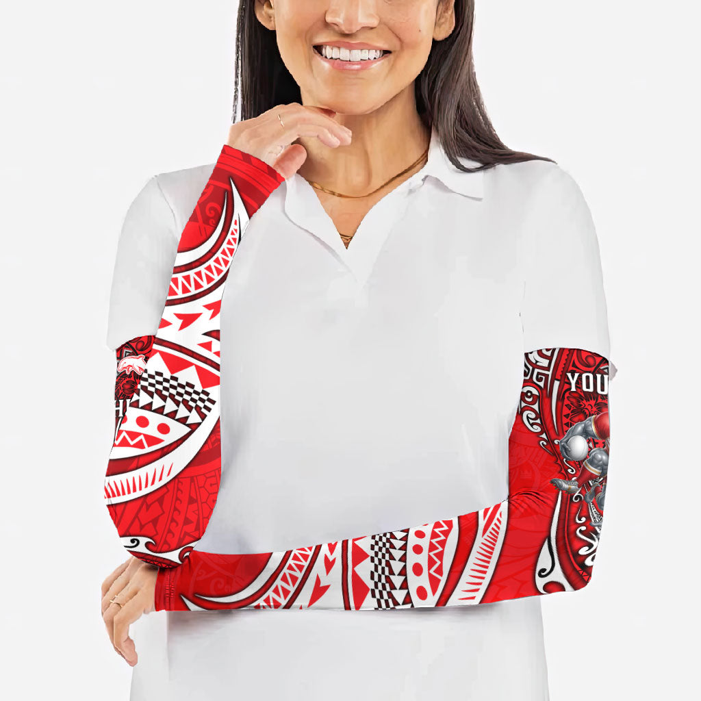 Personalised Dolphins Arm Sleeves Polynesian Tribal Art Style With Muscular Dolphin Mascot
