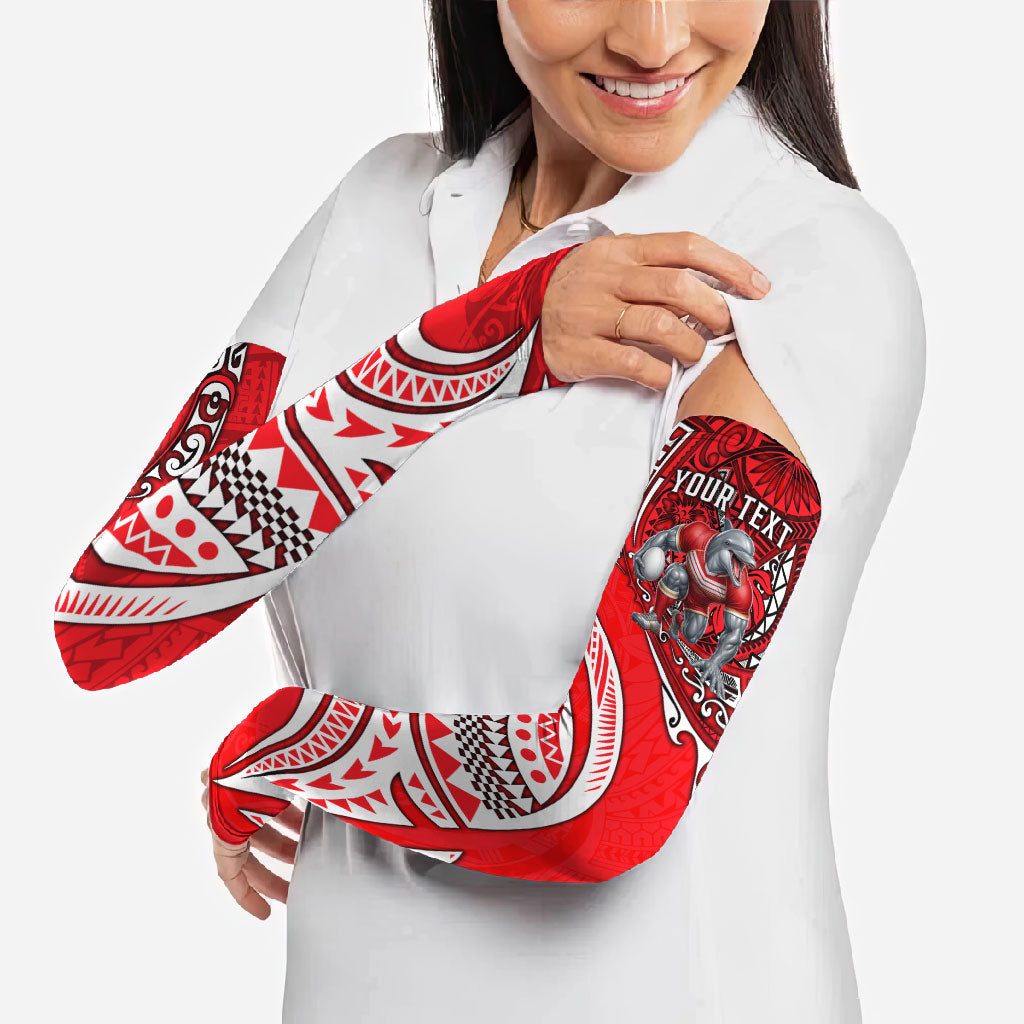 Personalised Dolphins Arm Sleeves Polynesian Tribal Art Style With Muscular Dolphin Mascot