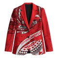 Personalised Dolphins Blazer Polynesian Tribal Art Style With Muscular Dolphin Mascot