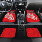 Personalised Dolphins Car Mats Polynesian Tribal Art Style With Muscular Dolphin Mascot