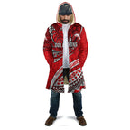 Personalised Dolphins Cloak Polynesian Tribal Art Style With Muscular Dolphin Mascot