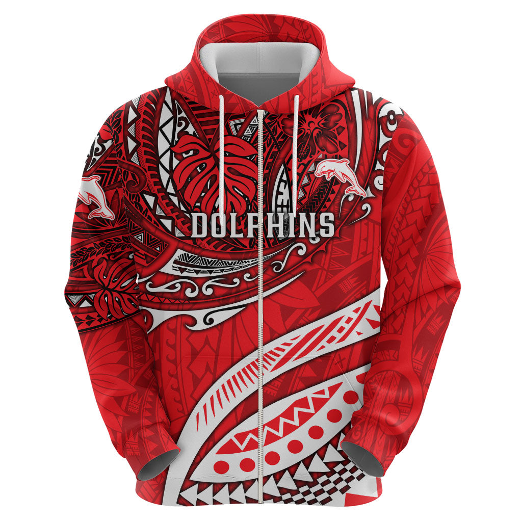 Personalised Dolphins Hoodie Polynesian Tribal Art Style With Muscular Dolphin Mascot