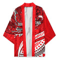 Personalised Dolphins Kimono Polynesian Tribal Art Style With Muscular Dolphin Mascot