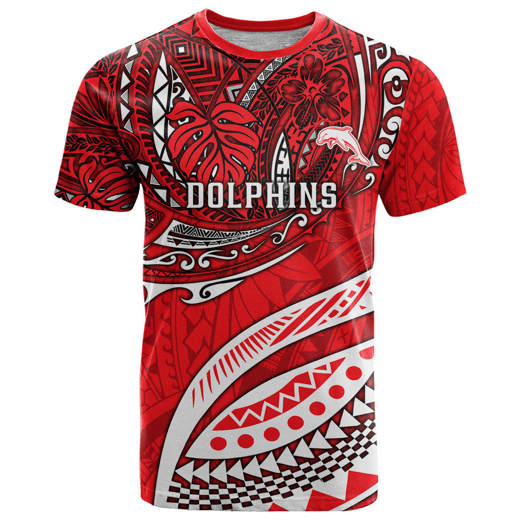Personalised Dolphins T Shirt Polynesian Tribal Art Style With Muscular Dolphin Mascot