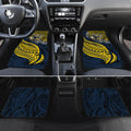 Personalised North Queensland Cowboys Car Mats Polynesian Tribal Art Style With Powerful Blue Heeler Mascot