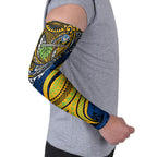 Personalised Parramatta Eels Arm Sleeves Polynesian Tribal Art Style With Muscular Eel Mascot