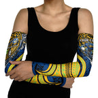 Personalised Parramatta Eels Arm Sleeves Polynesian Tribal Art Style With Muscular Eel Mascot
