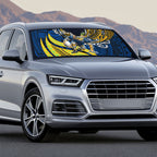 Personalised Parramatta Eels Auto Sun Shade Polynesian Tribal Art Style With Muscular Eel Mascot