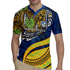Personalised Parramatta Eels Rugby Jersey Polynesian Tribal Art Style With Muscular Eel Mascot