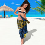 Personalised Parramatta Eels Sarong Polynesian Tribal Art Style With Muscular Eel Mascot