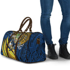 Personalised Parramatta Eels Travel Bag Polynesian Tribal Art Style With Muscular Eel Mascot