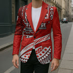 Personalised St George Illawarra Dragons Blazer Polynesian Tribal Art Style With Fierce Red Dragon Mascot