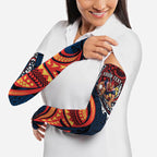 Personalised Sydney Roosters Arm Sleeves Polynesian Tribal Art Style With Aggressive Rooster Mascot