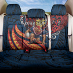 Personalised Sydney Roosters Back Car Seat Cover Polynesian Tribal Art Style With Aggressive Rooster Mascot