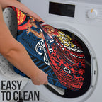Personalised Sydney Roosters Bathroom Set Polynesian Tribal Art Style With Aggressive Rooster Mascot