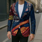 Personalised Sydney Roosters Blazer Polynesian Tribal Art Style With Aggressive Rooster Mascot