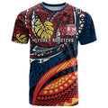 Personalised Sydney Roosters T Shirt Polynesian Tribal Art Style With Aggressive Rooster Mascot