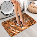 Personalised Wests Tigers Bathroom Set Polynesian Tribal Art Style With Powerful Tiger Mascot