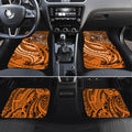 Personalised Wests Tigers Car Mats Polynesian Tribal Art Style With Powerful Tiger Mascot