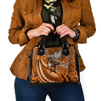 Personalised Wests Tigers Shoulder Handbag Polynesian Tribal Art Style With Powerful Tiger Mascot