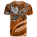 Personalised Wests Tigers T Shirt Polynesian Tribal Art Style With Powerful Tiger Mascot