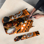Personalised Wests Tigers Umbrella Polynesian Tribal Art Style With Powerful Tiger Mascot