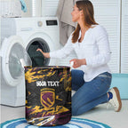 Personalized Brisbane Broncos Laundry Basket Graffiti Grunge Abstract Urban Street Style Design